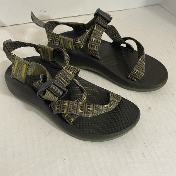 Chaco Shoes - Chaco Unisex Kids Green Brown Strappy Sandal‎ 13